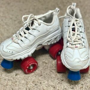 Size 5 Womens Skecher Skates (white)